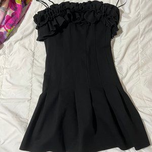 Elliatt Square Neckline Mini Dress Black Size M